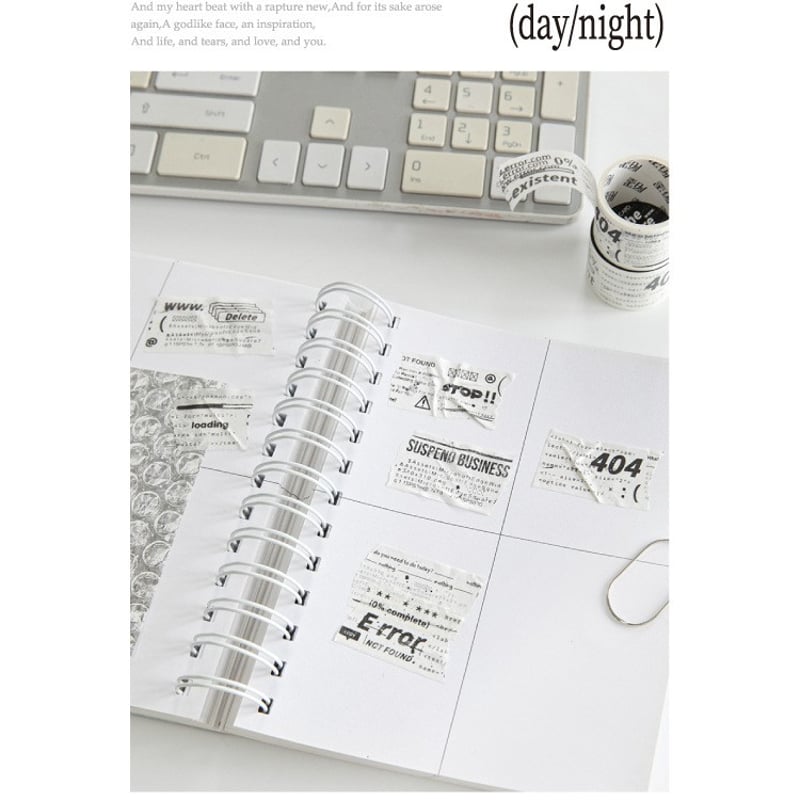 Ⓜ︎☆海外マステ☆ Journal Pages さん Eternal （PET） Ⓜ︎☆海外マステ☆ Journal Pages さん Eternal （PET）