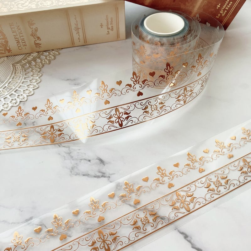 箔押レースPETテープ ハル×文具女子オリジナル フィルムテープ | ハル