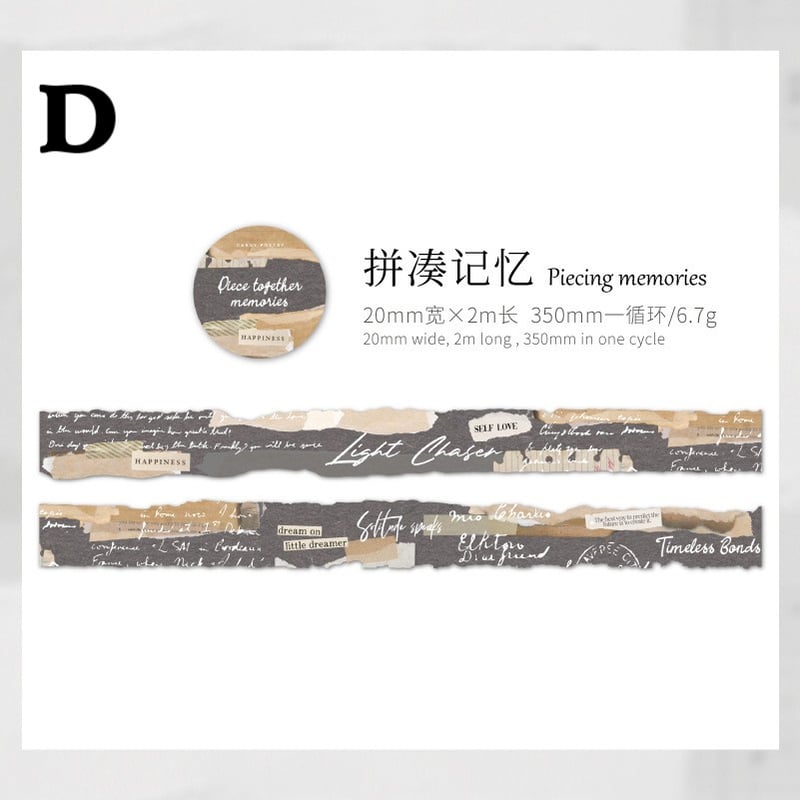 英字マスキングテープ 0708-7 | ハル×文具女子の文具専門店