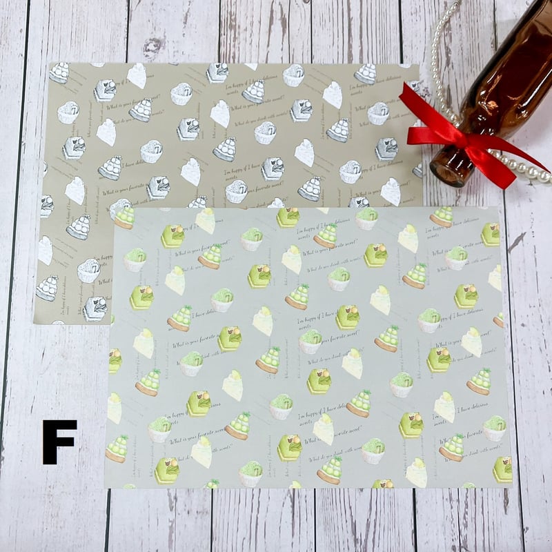 デザペ】スイーツ柄デザインペーパー | ハル×文具女子の文具専門店