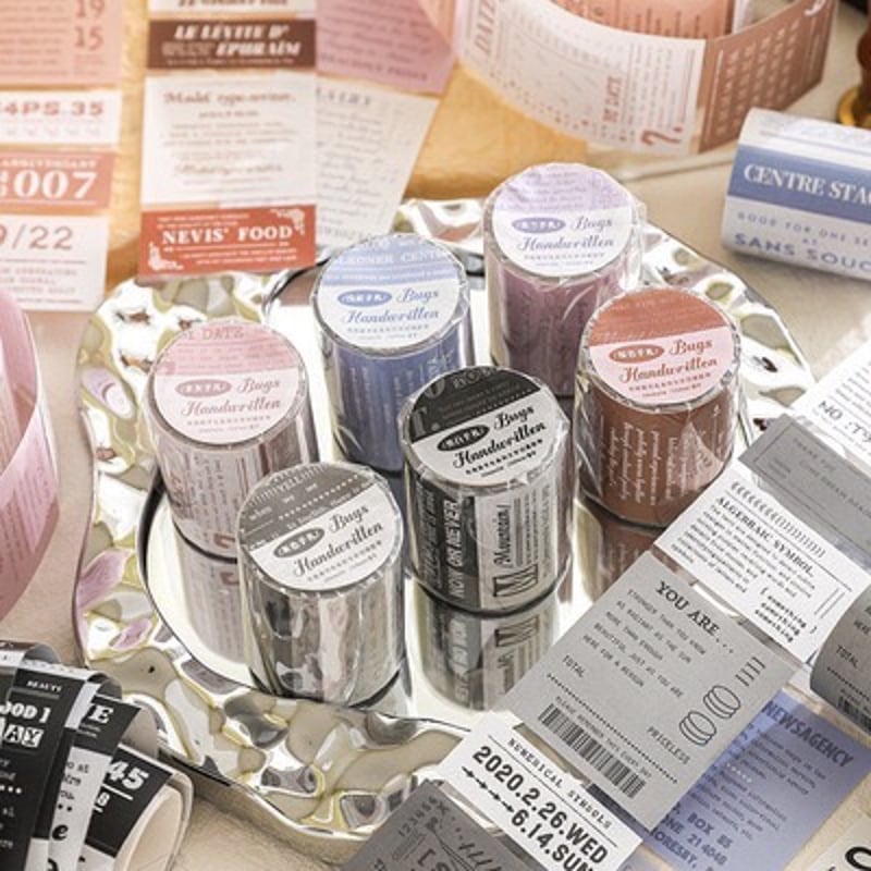 英字ロールシール 0707-2 | ハル×文具女子の文具専門店