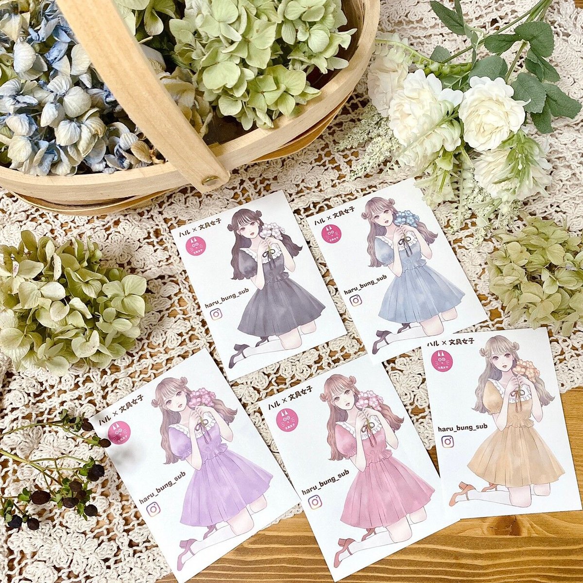 ハルガールズ 梨々果ステッカー コラージュシール | ハル×文具 ハルガールズ 梨々果ステッカー コラージュシール | ハル×文具