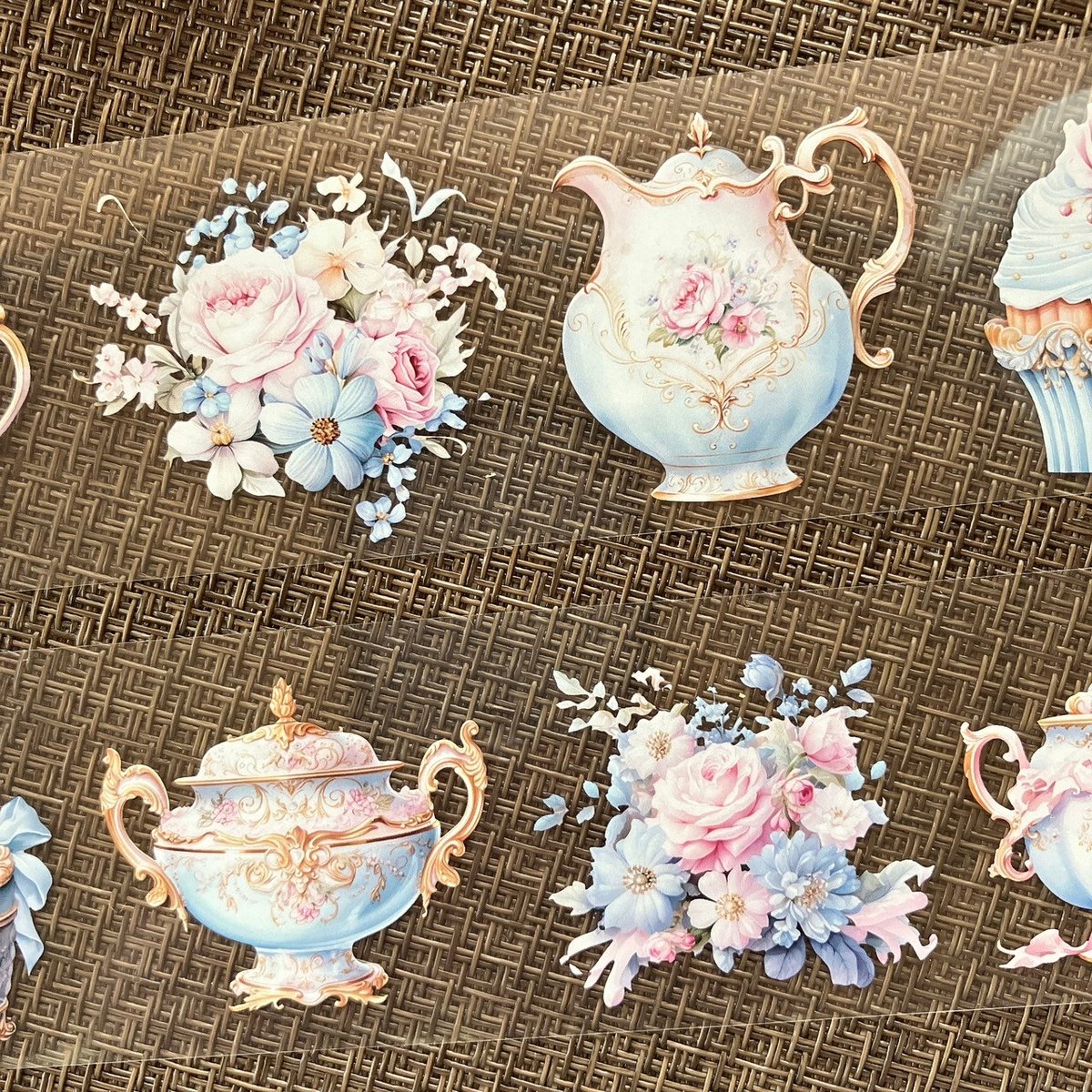 ティータイムPETテープ ハル×文具女子オリジナル フィルムテープ