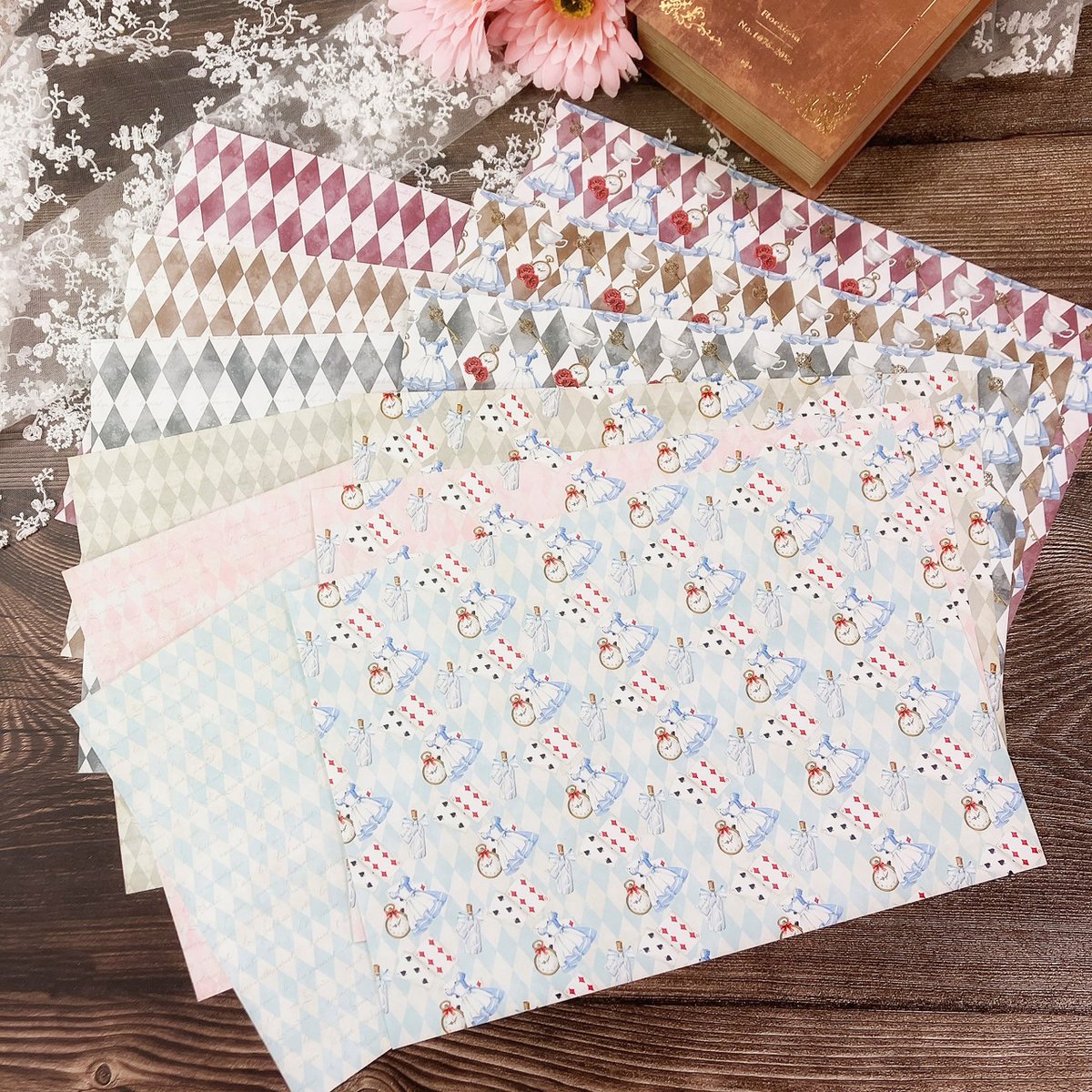 デザペ】ダイヤモンドアリス デザインペーパー | ハル×文具女子の文具