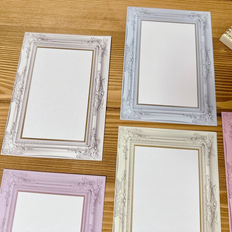 A6サイズ】ロココ調 額縁メモ | ハル×文具女子の文具専門店