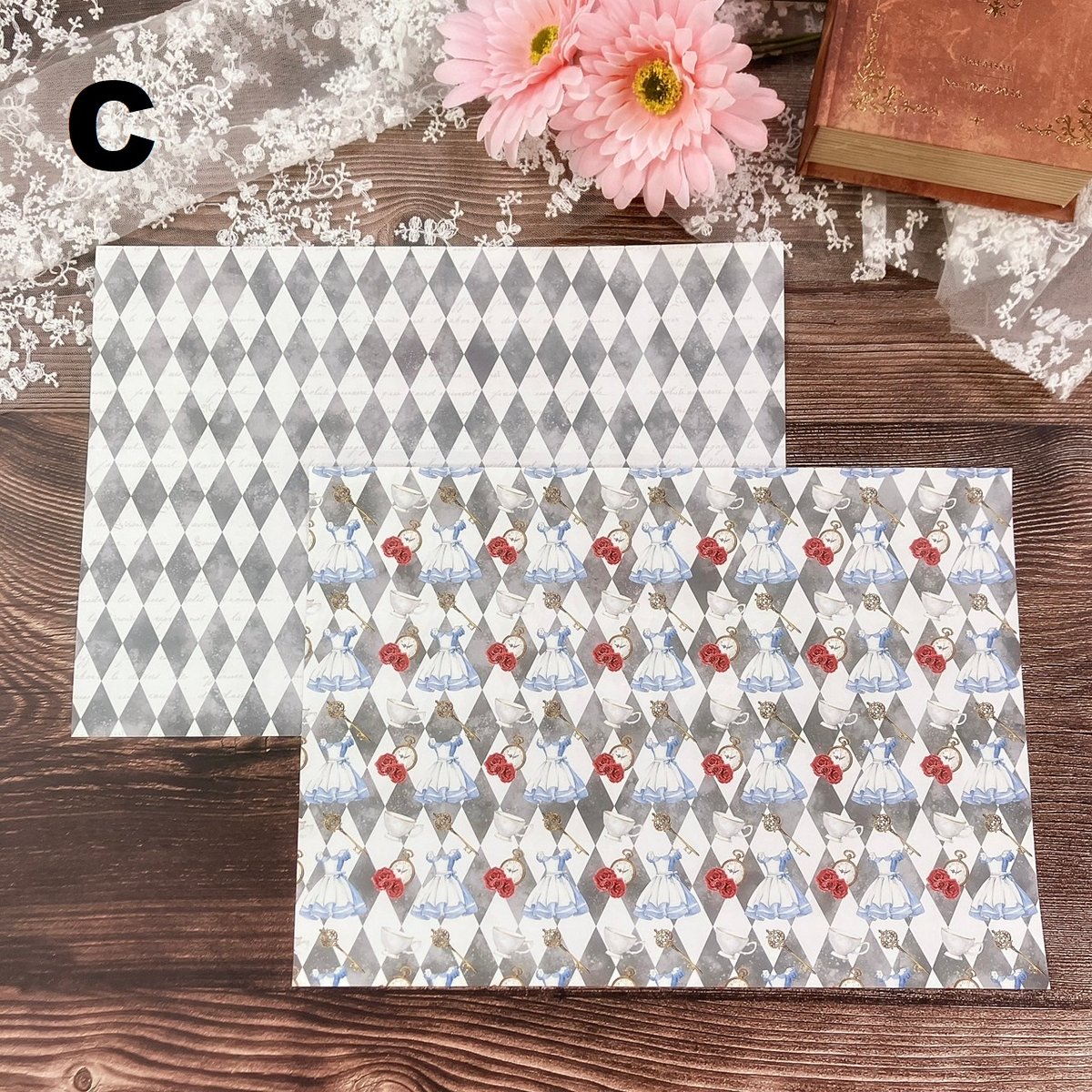 デザペ】ダイヤモンドアリス デザインペーパー | ハル×文具女子の文具