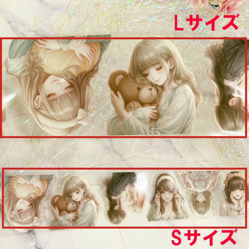 ルームウェアガールPETテープ ハル×文具女子オリジナル フィルムテープ