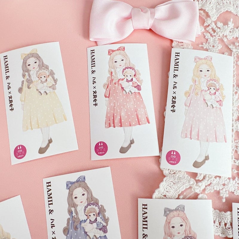 ハミル＆ハル×文具女子コラボ】ハミルドールステッカー① | ハル×文具