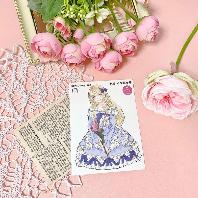 ハルガールズ 彩羽ステッカー コラージュシール | ハル×文具女子