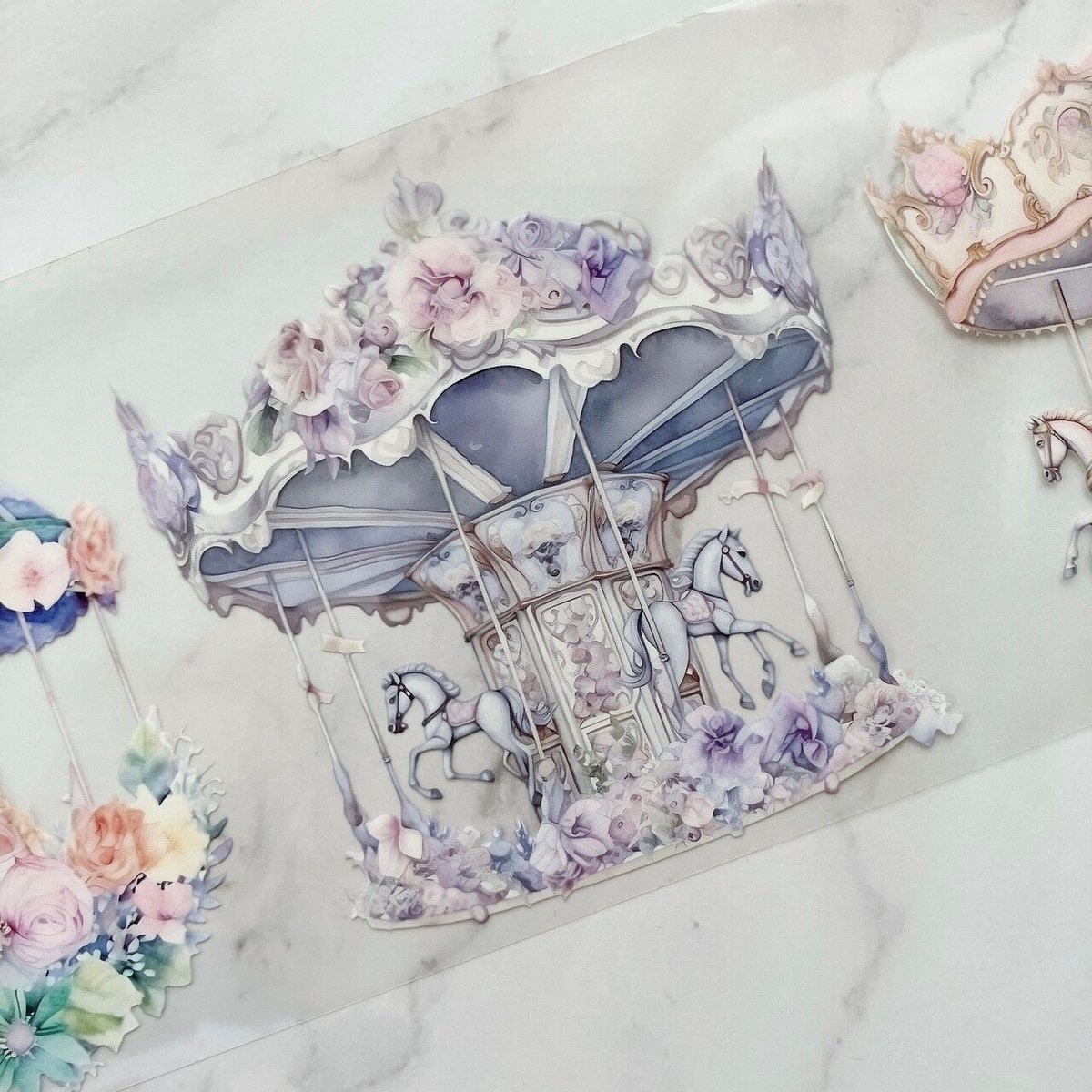 メリーゴーランドPETテープ ハル×文具女子オリジナル フィルムテープ