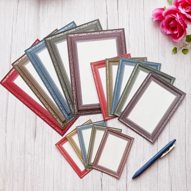 A7サイズ】ヴィンテージ調 ミニ額縁メモ | ハル×文具女子の文具専門店