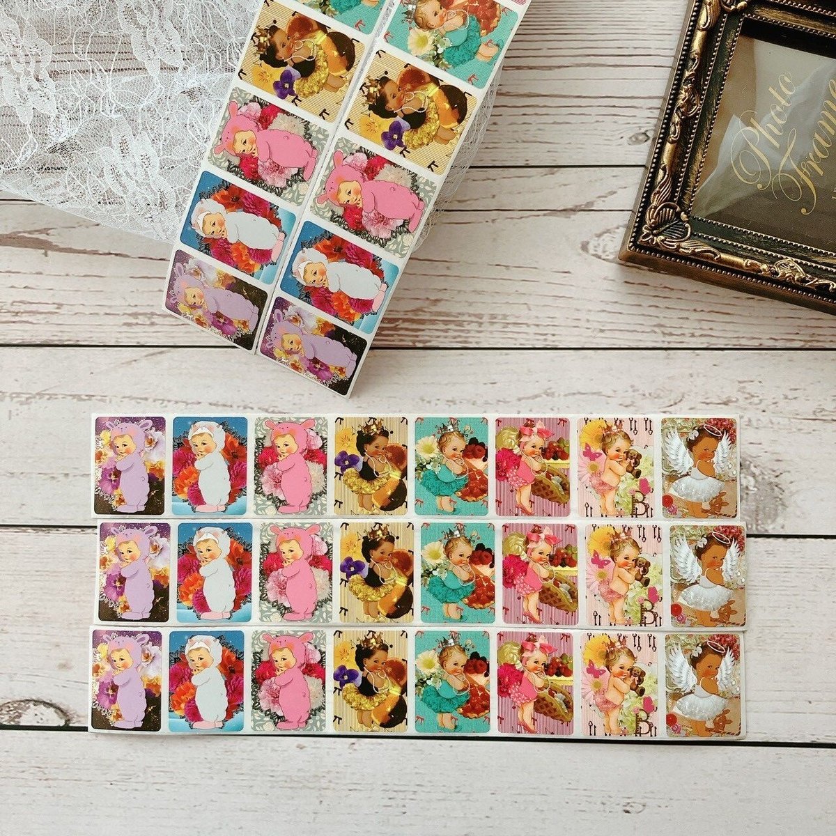 カット販売】おとめざベビー ロールシール | ハル×文具女子の文具専門店