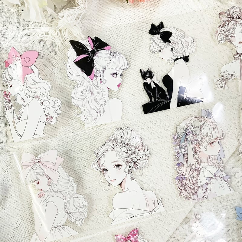 teateaコラボ】 リボンガールPETテープ | ハル×文具女子の文具専門店