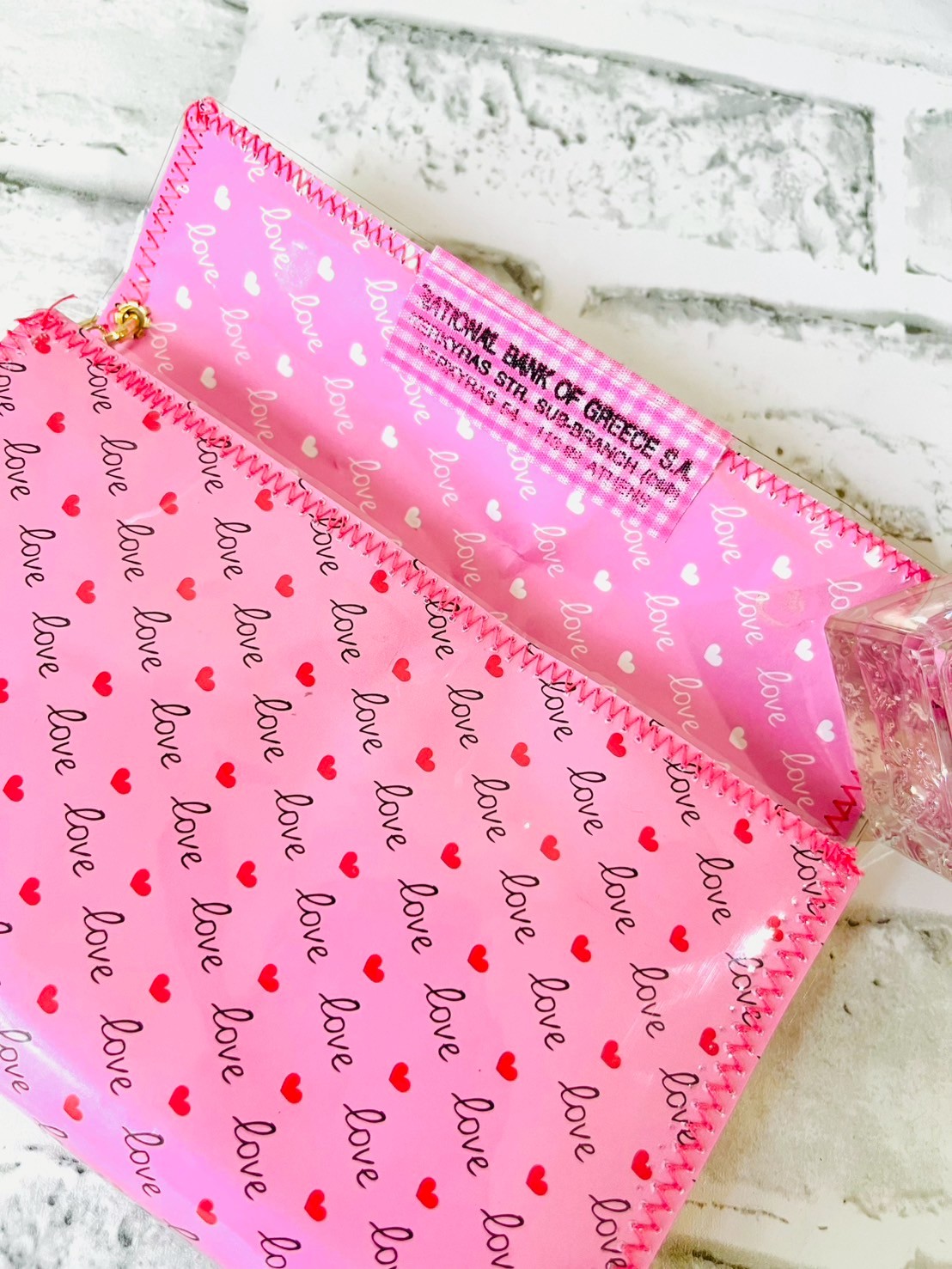 ソミニン】No.11 プチラブ蛇腹ファイル(ピンク)ポケット10p