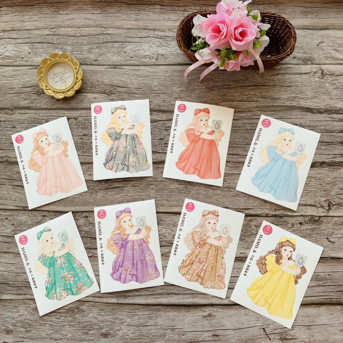 可愛い❤OPPシール♡女の子コレクション♡❤ハミルドールちゃん