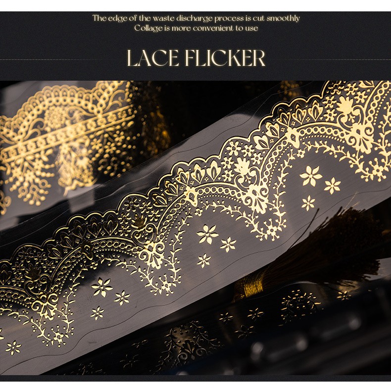 ゴールド箔押しレース 0315-1 | ハル×文具女子の文具専門店