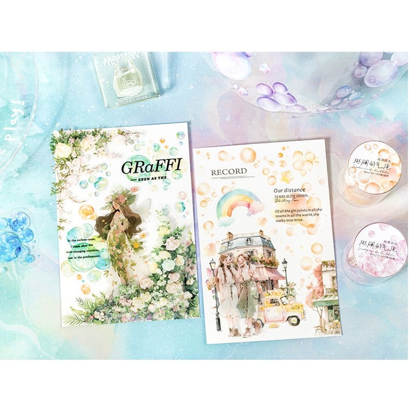 シャボン玉ブロックロールシール 0708-3 | ハル×文具女子の文具専門店