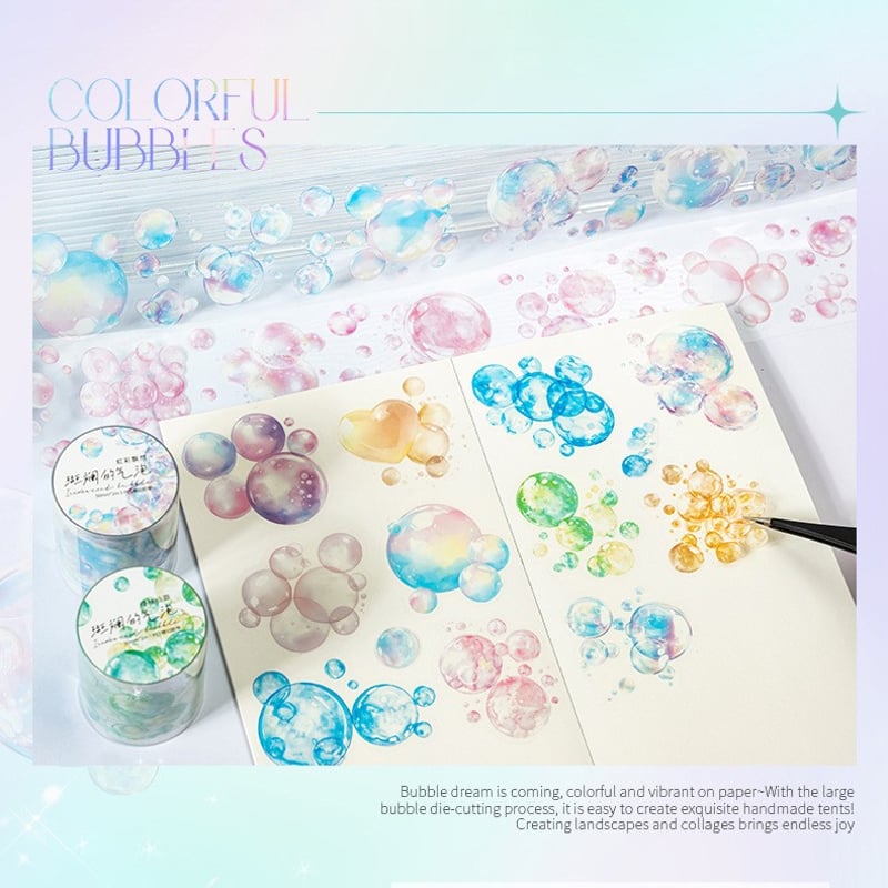 シャボン玉ブロックロールシール 0708-3 | ハル×文具女子の文具専門店