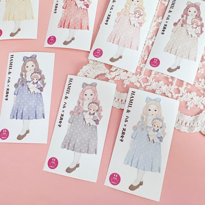 ハミル＆ハル×文具女子コラボ】ハミルドールステッカー① | ハル×文具