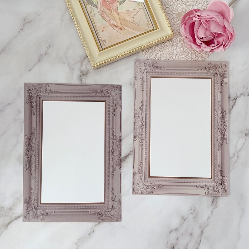 A5】コラージュ台紙 額縁セット vol⑧ 50枚セット 額縁ペーパー 額縁