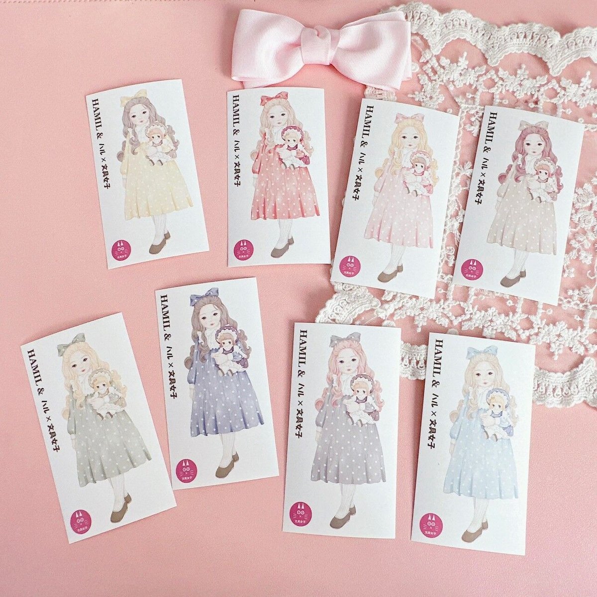 ハミル＆ハル×文具女子コラボ】ハミルドールステッカー① | ハル×文具