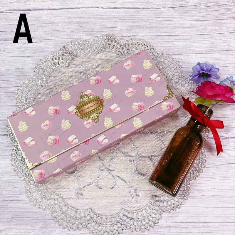 スイーツ柄ペーパー使用クラッチ蛇腹ファイル | ハル×文具女子の文具専門店