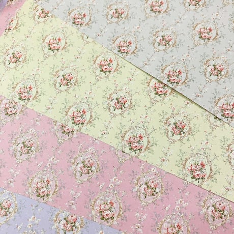 【デザペ】 ロココフラワーデザインペーパー