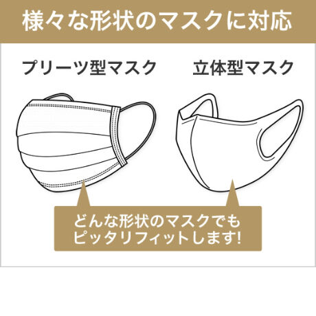2枚セット：【クールインナー】銅繊維インナーマスク（ネイビー×ブルー）