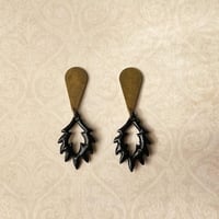 ヴィンテージスフレビーズのピアス/イヤリング