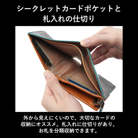 GORBE イタリアンレザーL字ファスナーウォレット ◆名入れ対象◆