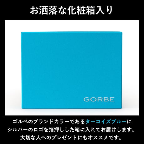 GORBE ベジタブルタンニングレザーカラーエッジ二つ折り財布 ◆名入れ対象◆