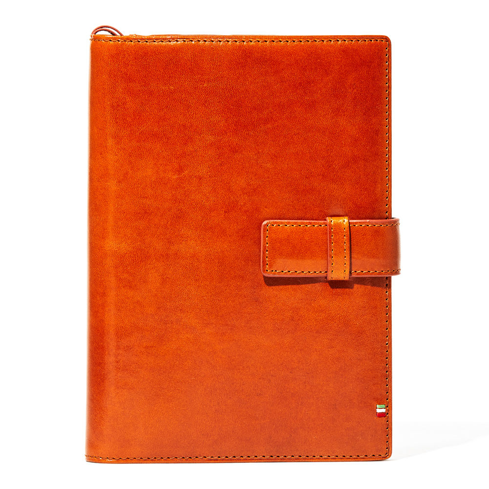 パイソンレザー ノートカバーB6内装赤