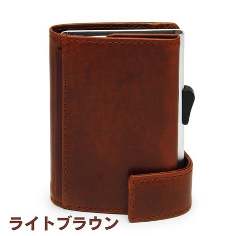 GORBE ベジタブルタンニングレザーアルミニウムカードホルダー ◆名入れ対象◆