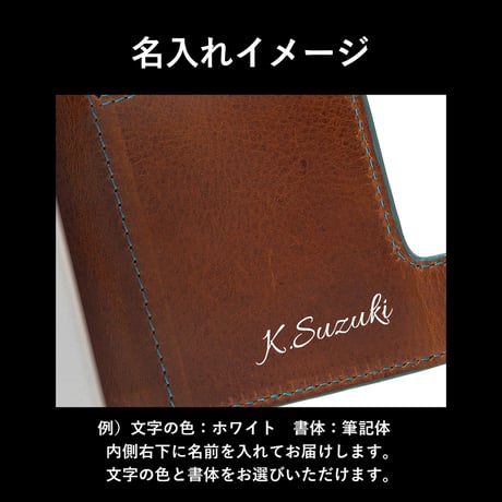 GORBE ベジタブルタンニングレザーカラーエッジアルミニウムカードホルダー ◆名入れ対象◆