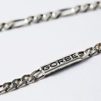 GORBE イタリア製シルバーブレスレット （フィガロチェーン）