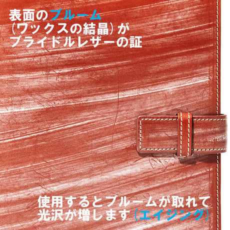 GORBE ブライドルレザー手帳カバー/ノートカバーA5 ◆名入れ対象◆
