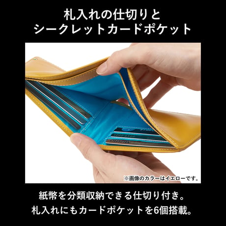 GORBE イタリアンレザーレディース二つ折り財布 ◆名入れ対象◆