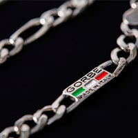 GORBE イタリア製シルバーネックレス（フィガロ）
