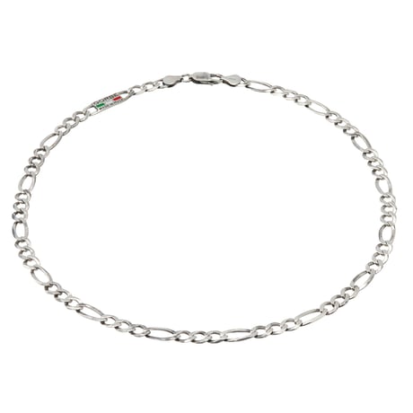 GORBE イタリア製シルバーネックレス（フィガロ）