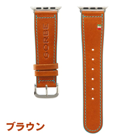 GORBE イタリアンレザーカラーエッジアップルウォッチバンド