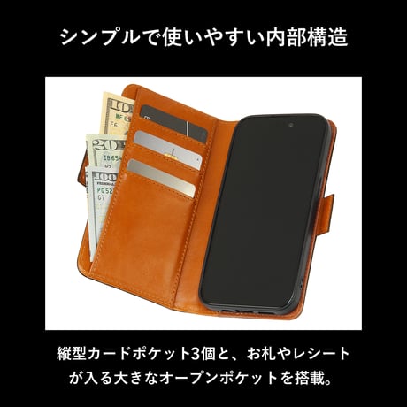 GORBE イタリアンレザーiPhone 15 Proケース ◆名入れ対象◆