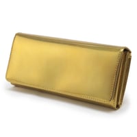 GORBE レインボーゴールドイタリアンレザー長財布 ◆名入れ対象◆