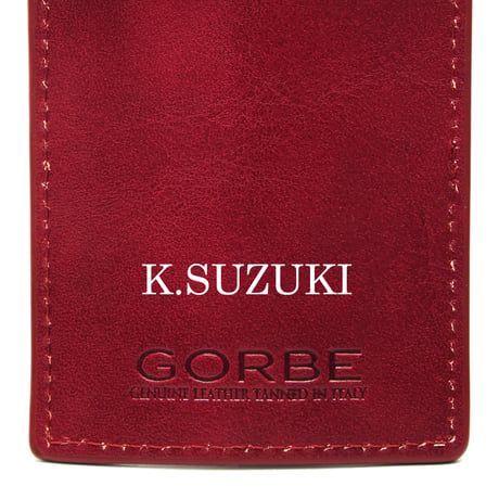 GORBE イタリアンレザーカードが入るボックスコインケース ◆名入れ対象◆