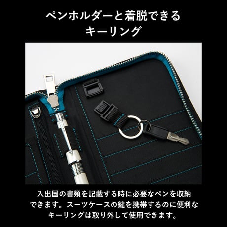 GORBE コートキャンバスパスポートウォレット