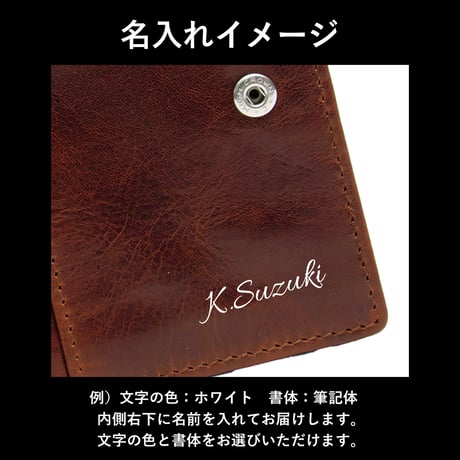 GORBE ベジタブルタンニングレザーL字ファスナーウォレット ◆名入れ対象◆