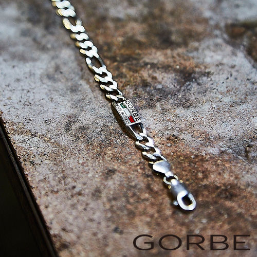 GORBE イタリア製シルバーネックレス（フィガロ） | GORBE
