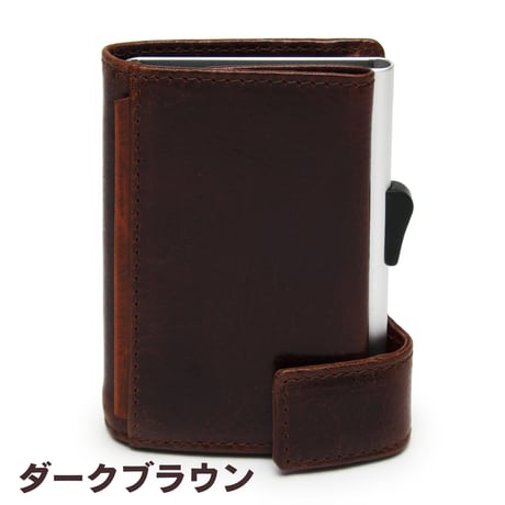 GORBE ベジタブルタンニングレザーアルミニウムカードホルダー ◆名入れ対象◆