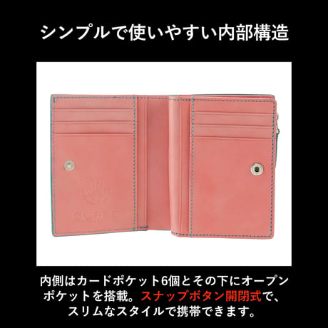 GORBE イタリアンレザーL字ファスナーウォレット ◆名入れ対象◆