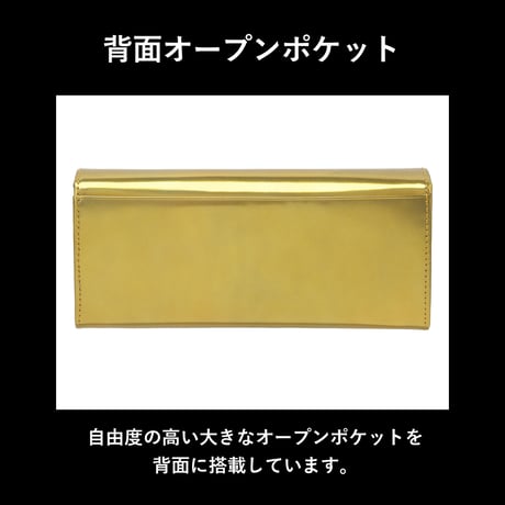 GORBE レインボーゴールドイタリアンレザー長財布 ◆名入れ対象◆
