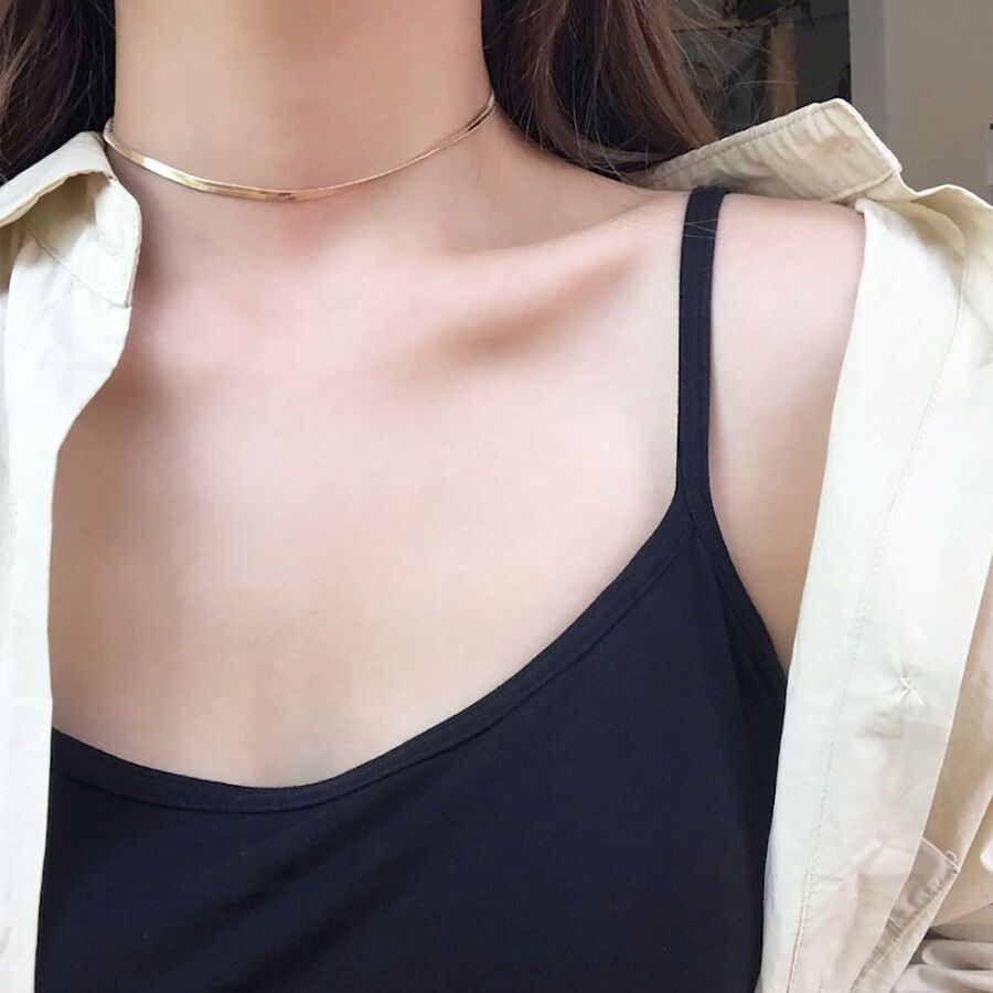 Snake＊choker 316Lサージカルステンレス ネックレス チョーカー
